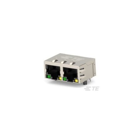 Te Connectivity Modular Connectors / Ethernet Connectors Rj45 Jack Mag. Poe 10/100 Led 1X2 5-2337994-4